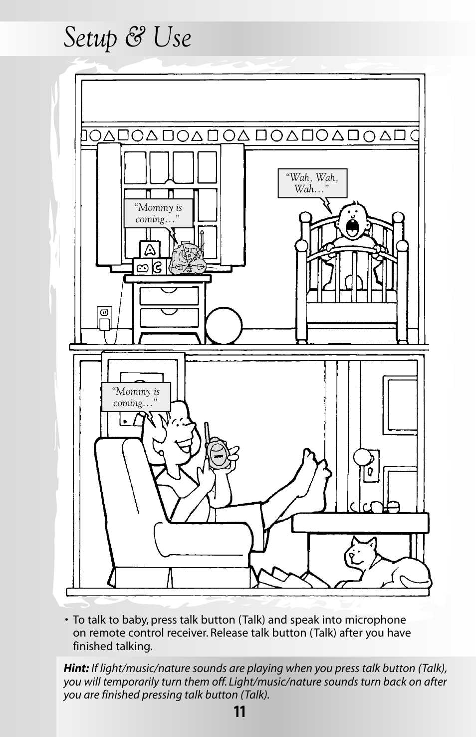 Setup & use | Fisher-Price SOOTHING DREAMS 71597 User Manual | Page 11 / 20
