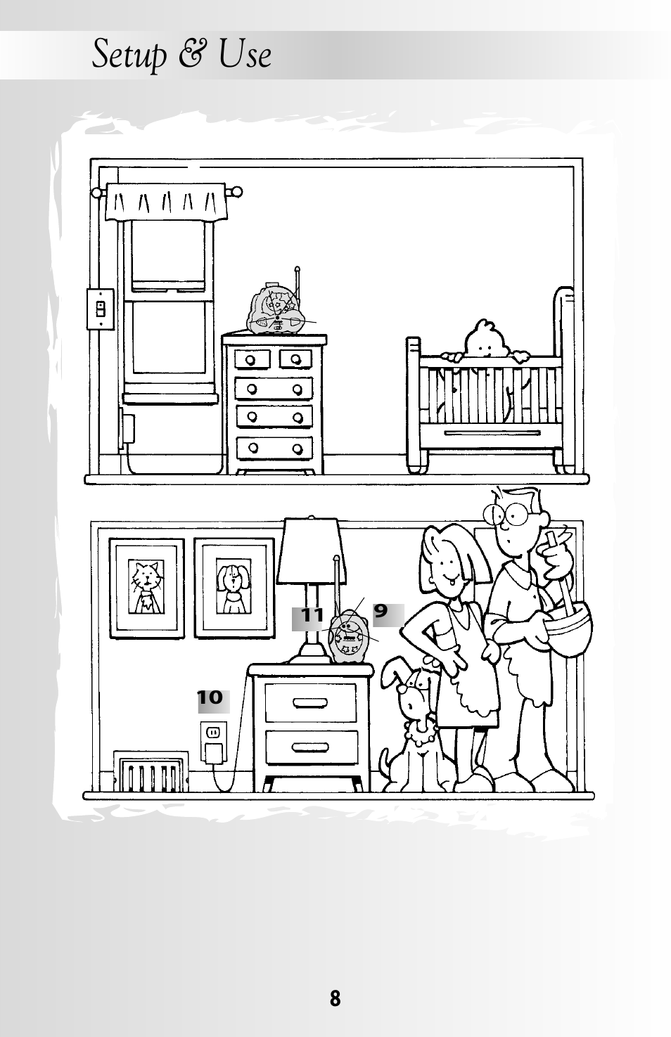 Setup & use | Fisher-Price SOOTHING DREAMS 71597 User Manual | Page 8 / 20
