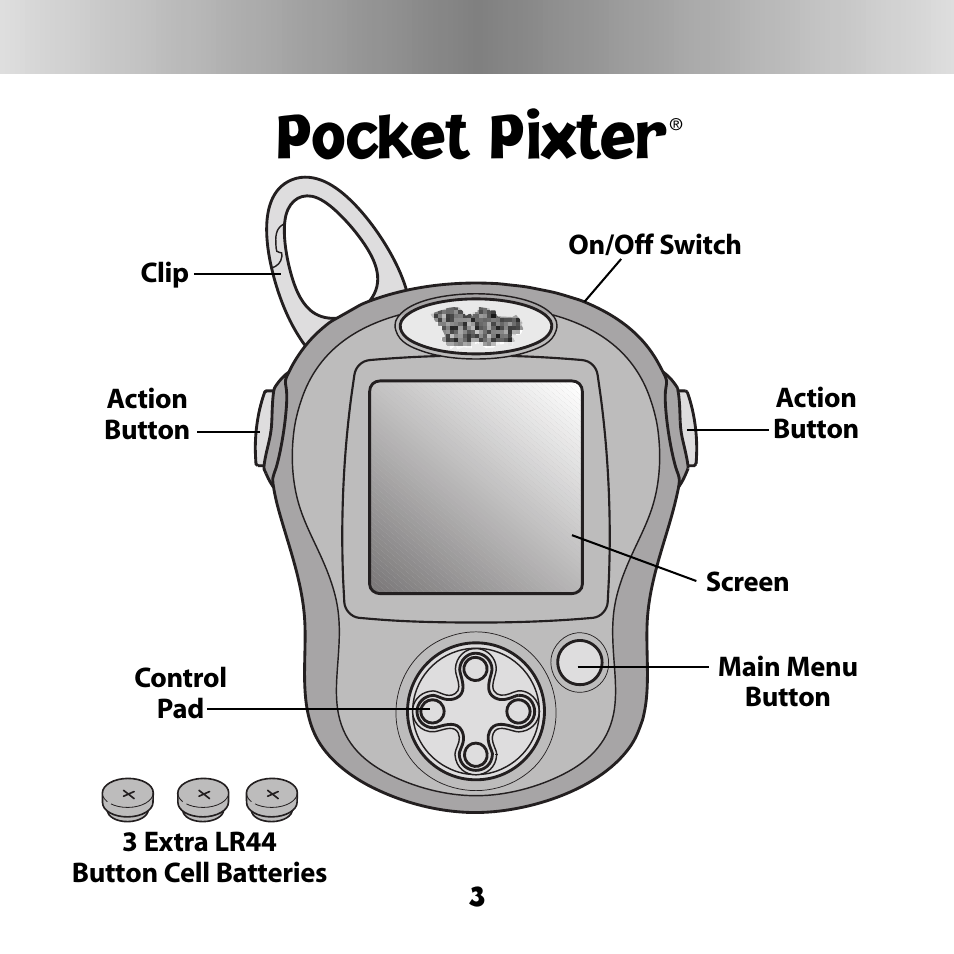 Pocket pixter | Fisher-Price DIGITAL PETS C6506 User Manual | Page 3 / 28