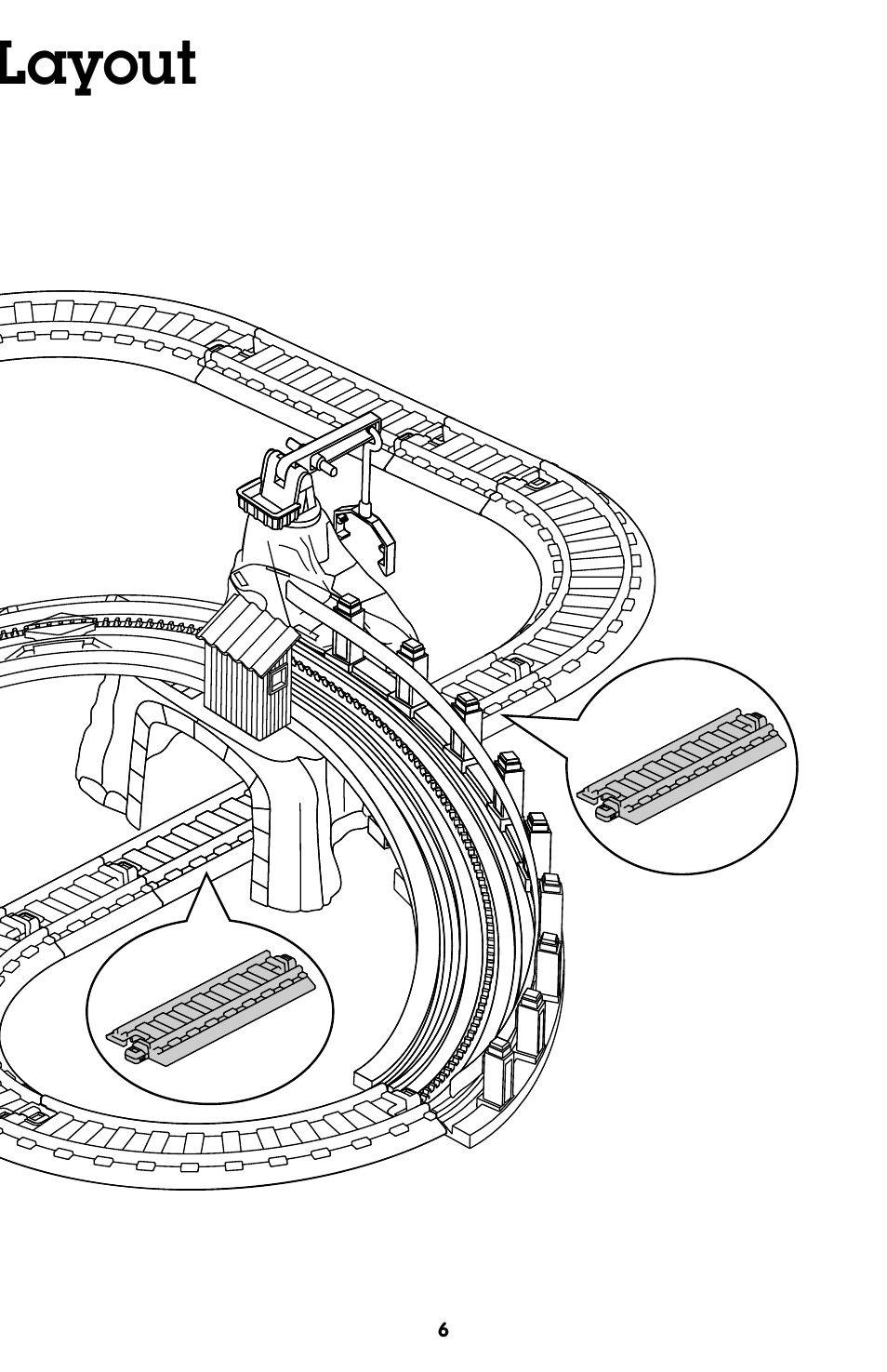 Layout | Fisher-Price GEOTRAX R6358 User Manual | Page 6 / 8