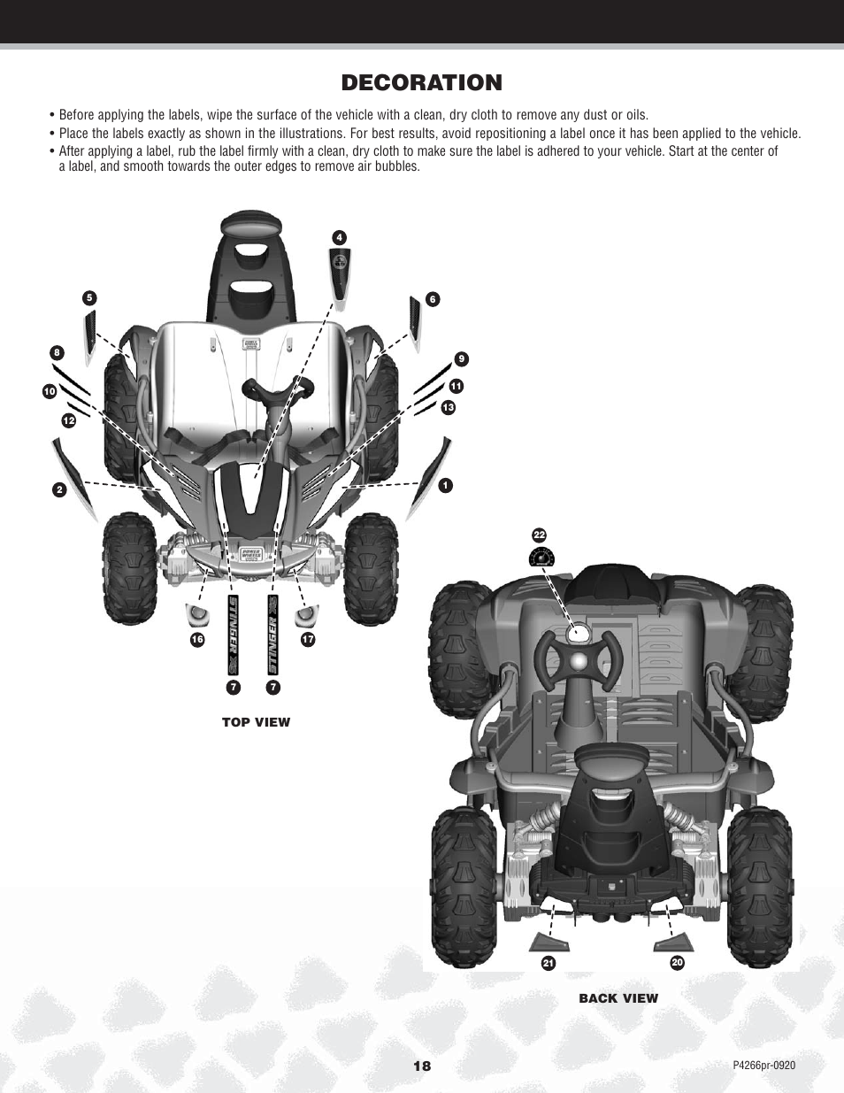 Decoration | Fisher-Price P4266 User Manual | Page 18 / 28