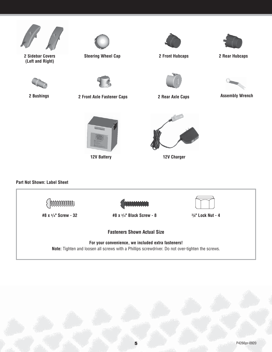 Fisher-Price P4266 User Manual | Page 5 / 28