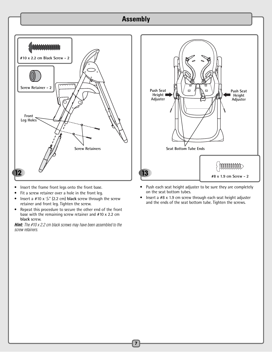 Assembly 12 | Fisher-Price H4790 User Manual | Page 7 / 16