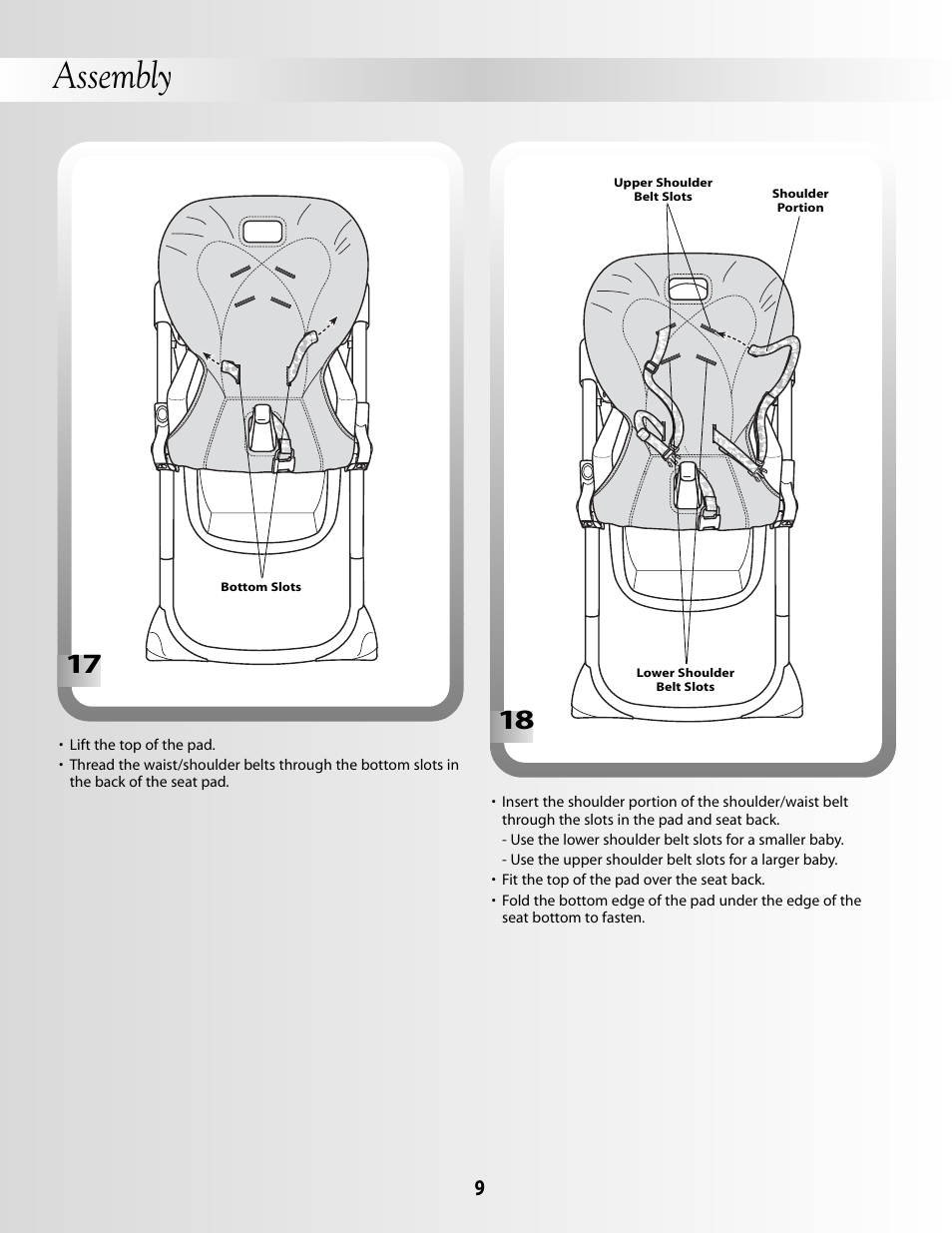 Assembly | Fisher-Price B8866 User Manual | Page 9 / 16