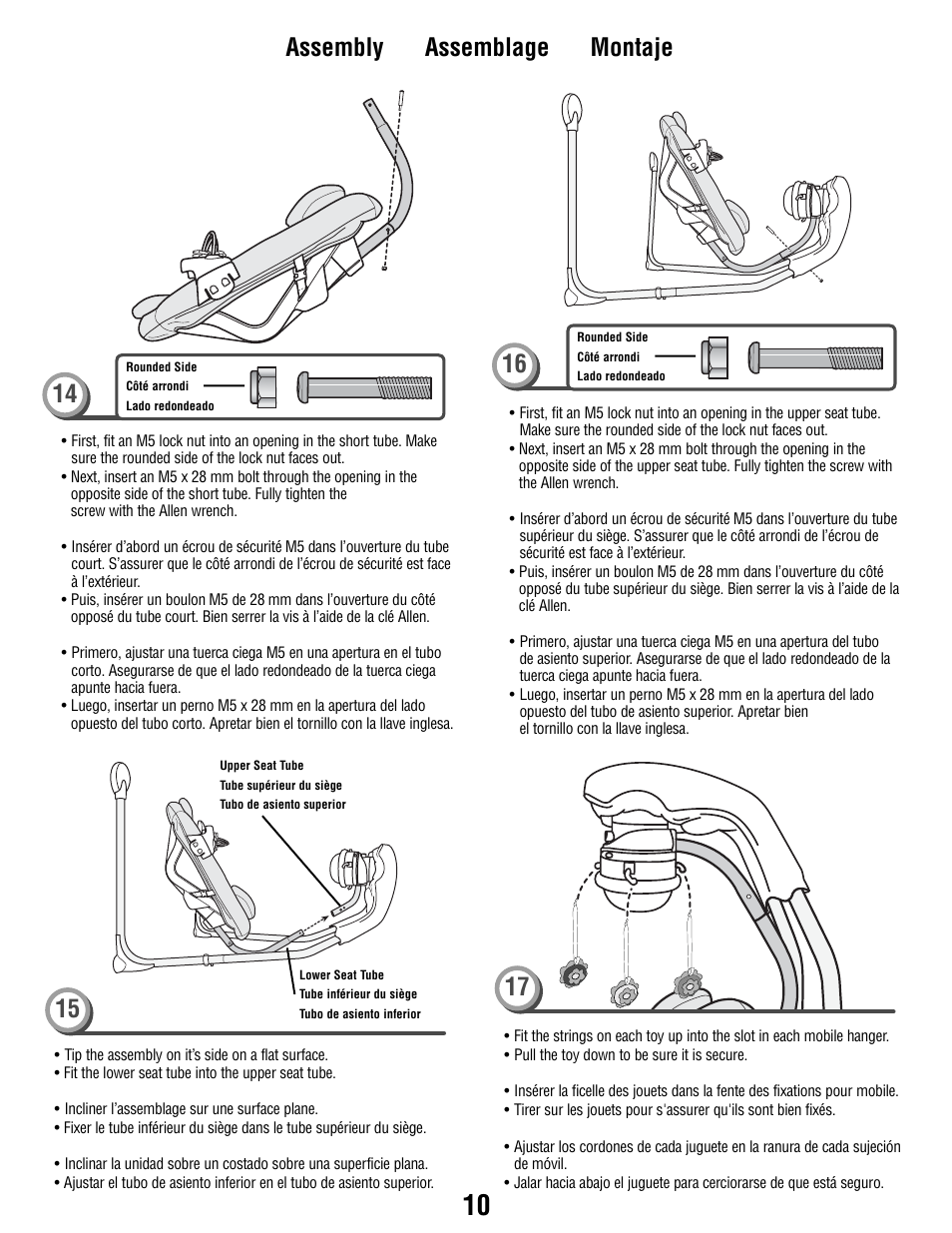 Assembly assemblage montaje 14 | Fisher-Price P2255 User Manual | Page 10 / 20