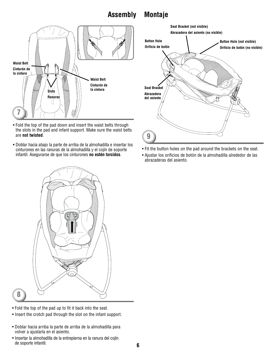 9assembly montaje | Fisher-Price W9443 User Manual | Page 6 / 12