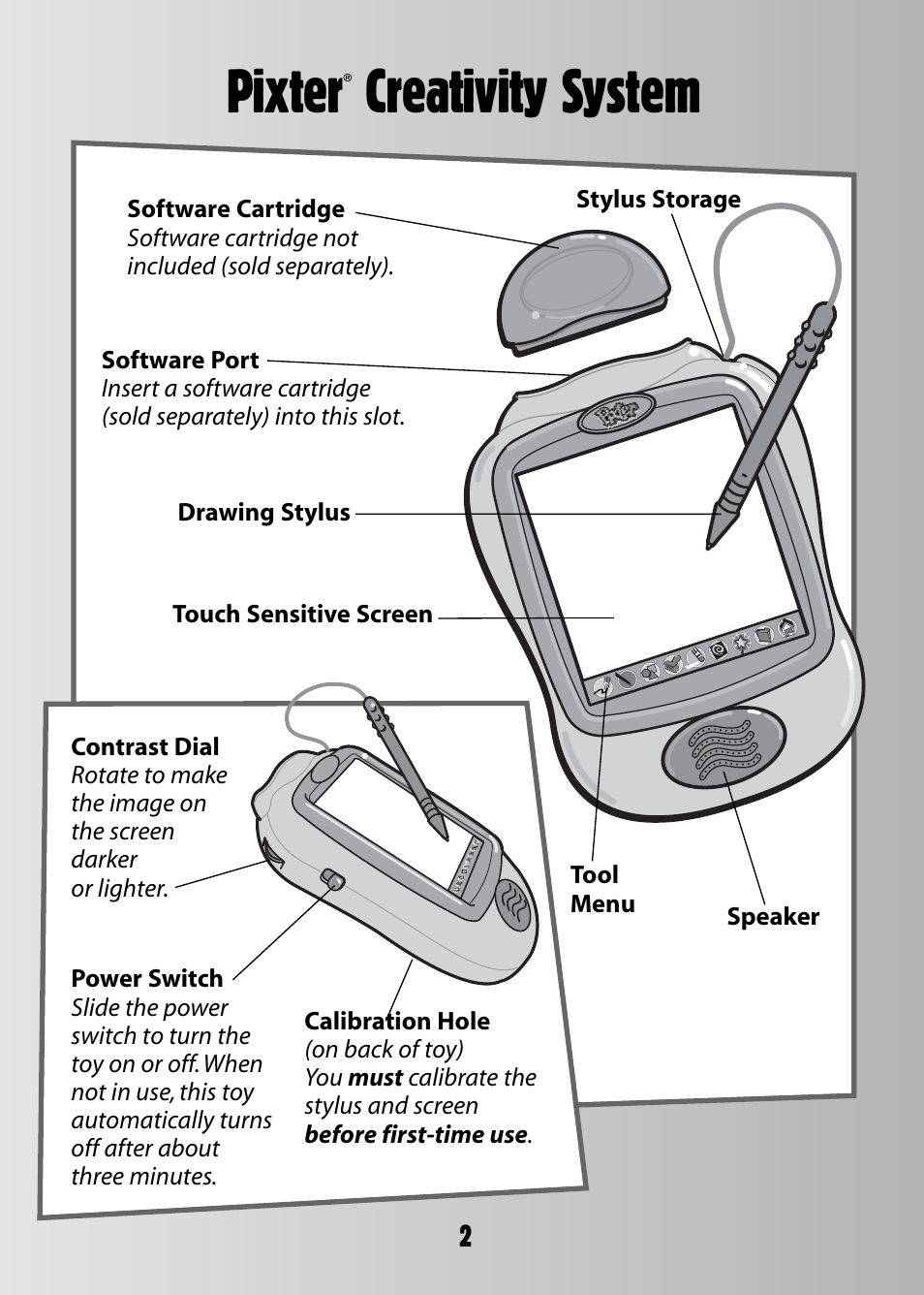 Pixter, Creativity system | Fisher-Price 73974B-0920 User Manual | Page 2 / 16