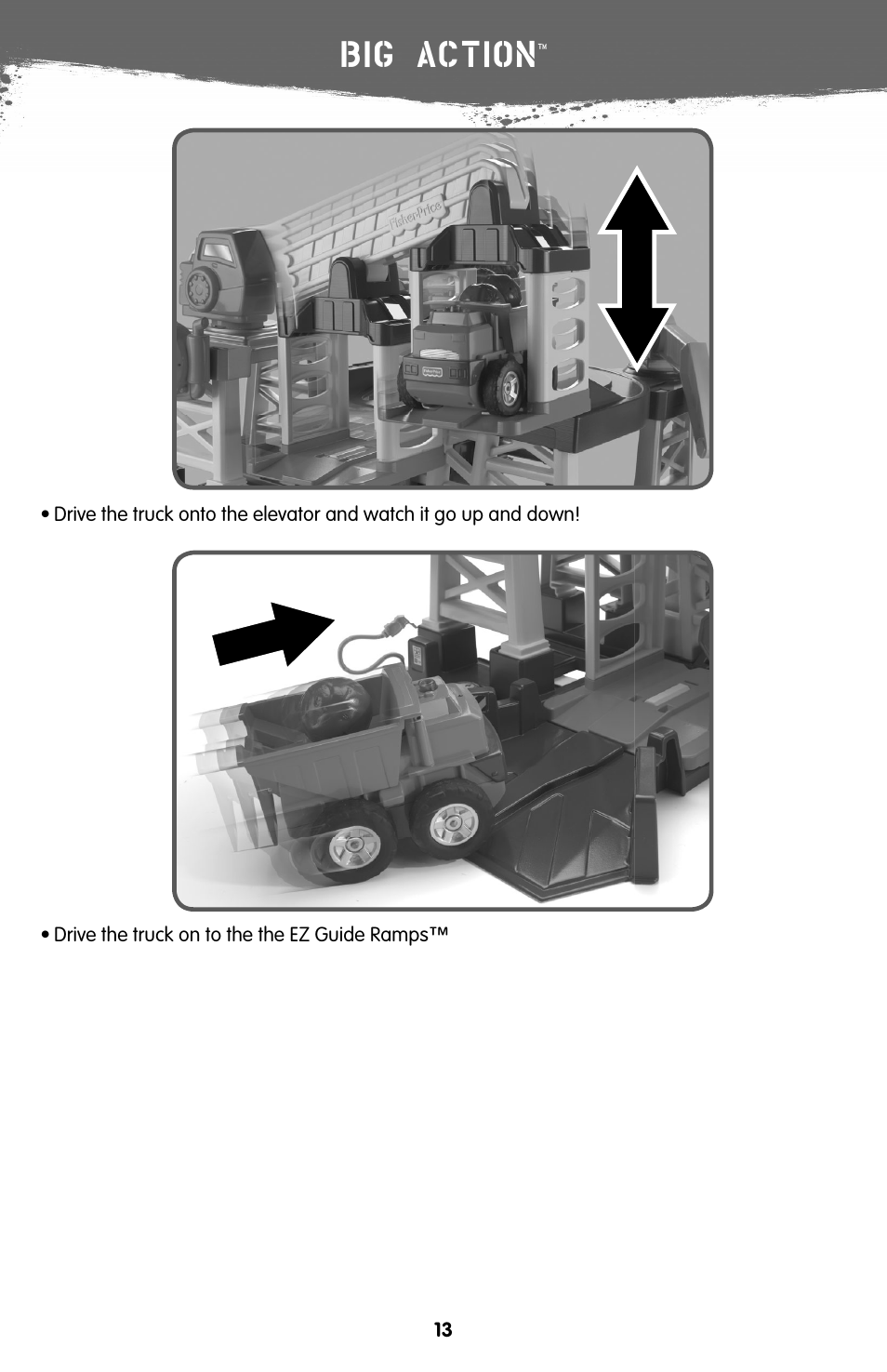 Big action | Fisher-Price V7310 User Manual | Page 13 / 16