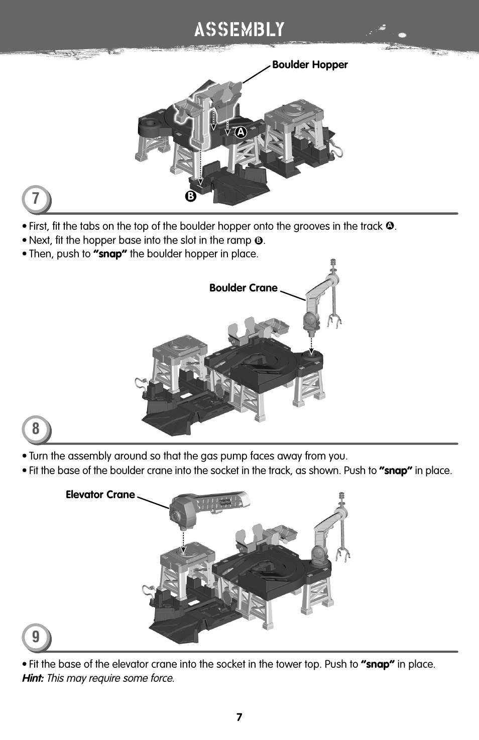 Assembly | Fisher-Price V7310 User Manual | Page 7 / 16