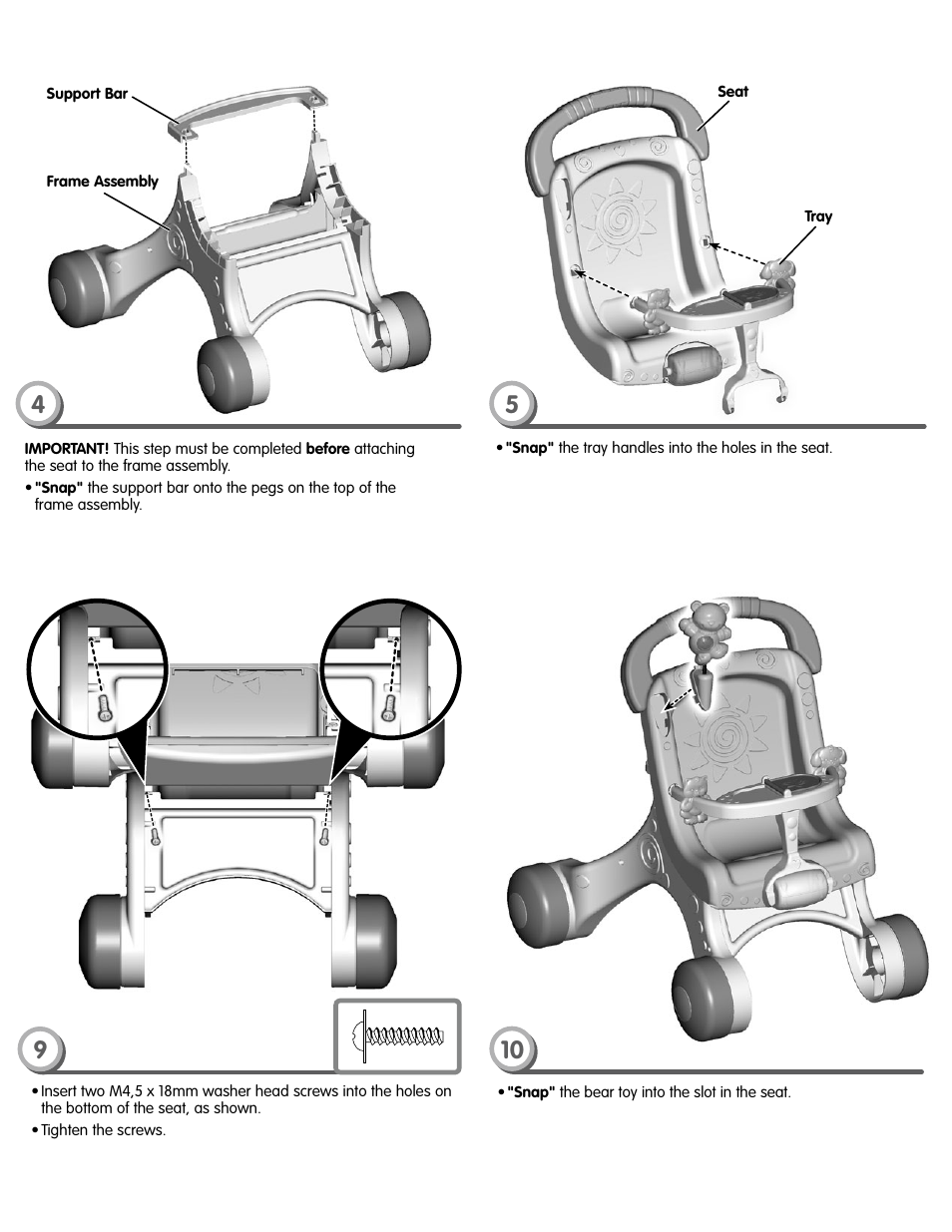 Fisher-Price M9523 User Manual | Page 4 / 6