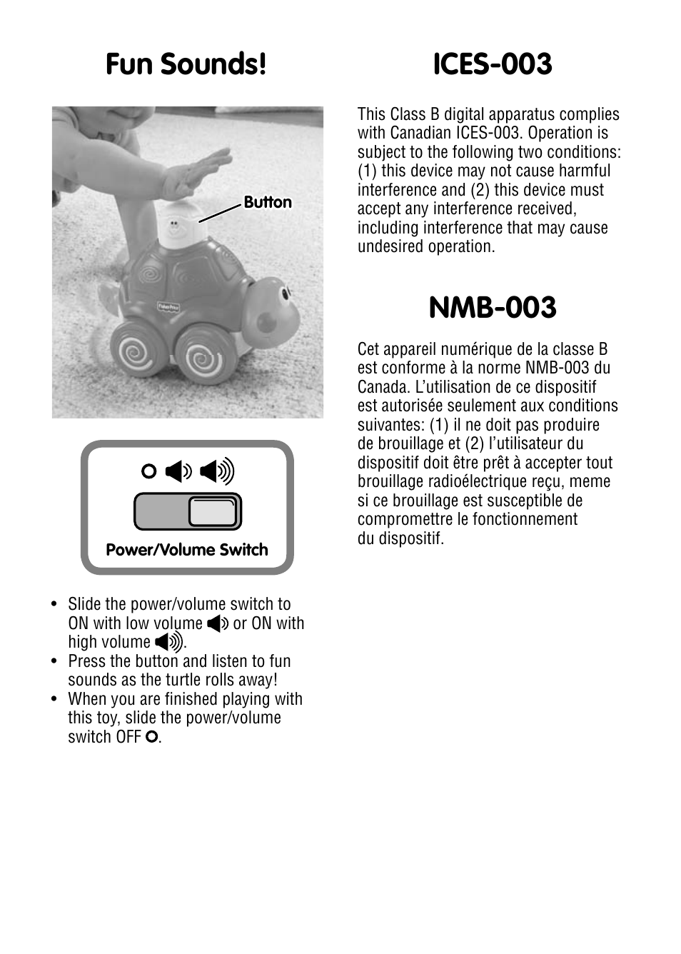 Fisher-Price W1669 User Manual | Page 3 / 4