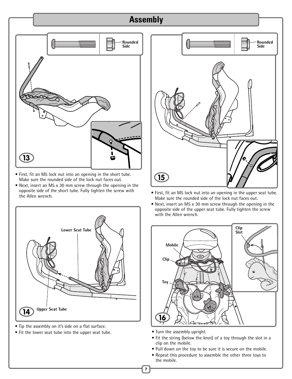 Assembly | Fisher-Price H7185 User Manual | Page 7 / 12