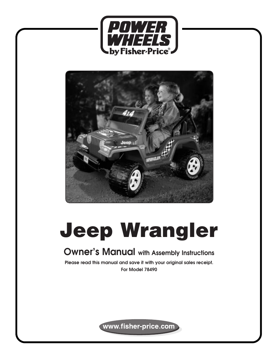 Fisher-Price JEEP WRANGLER 78490 User Manual | 31 pages