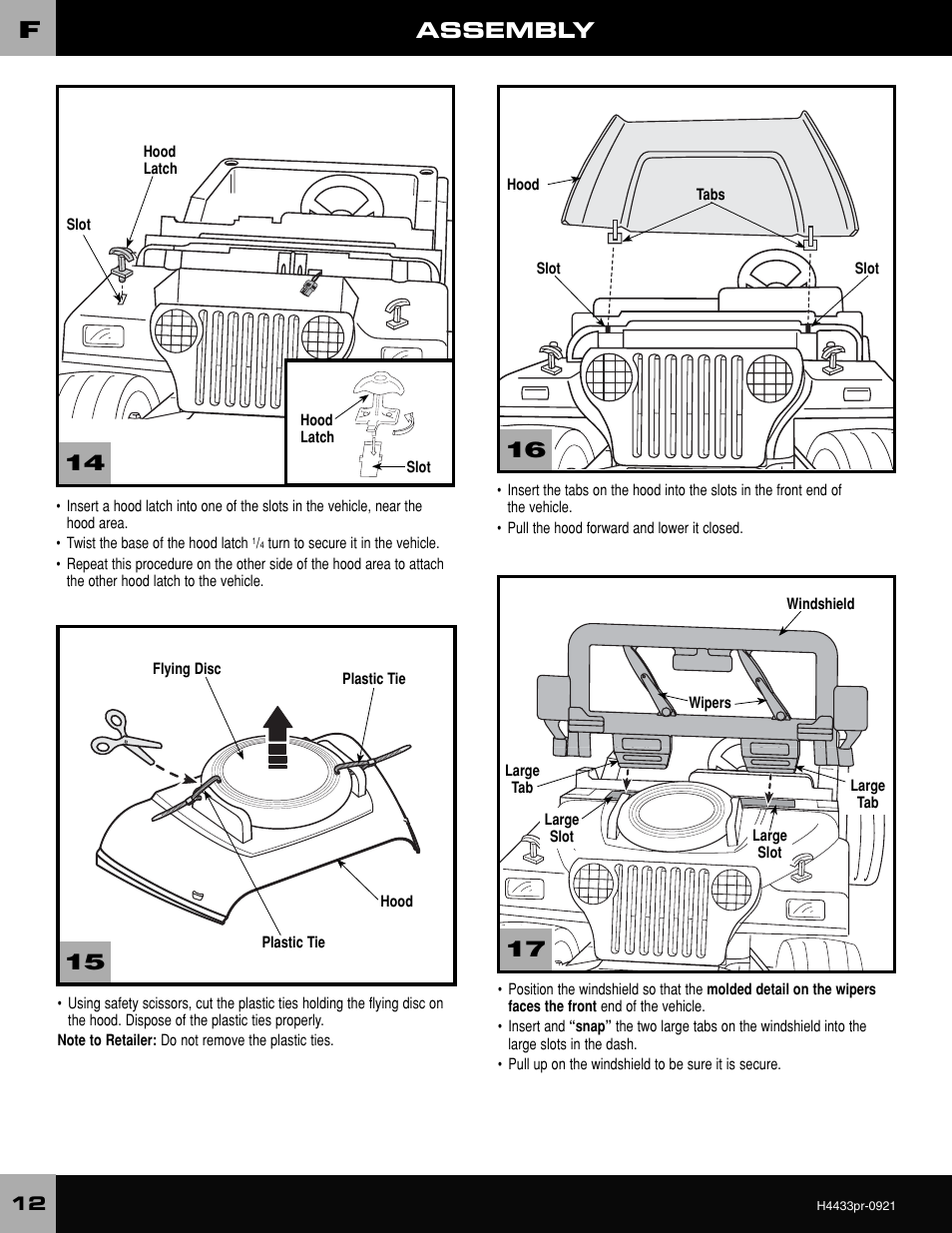 Assembly | Fisher-Price BARBIE H4433 User Manual | Page 12 / 28