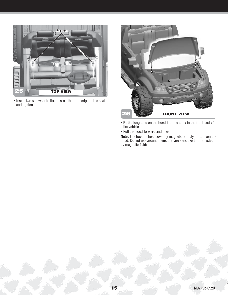 Fisher-Price M9779 User Manual | Page 15 / 28