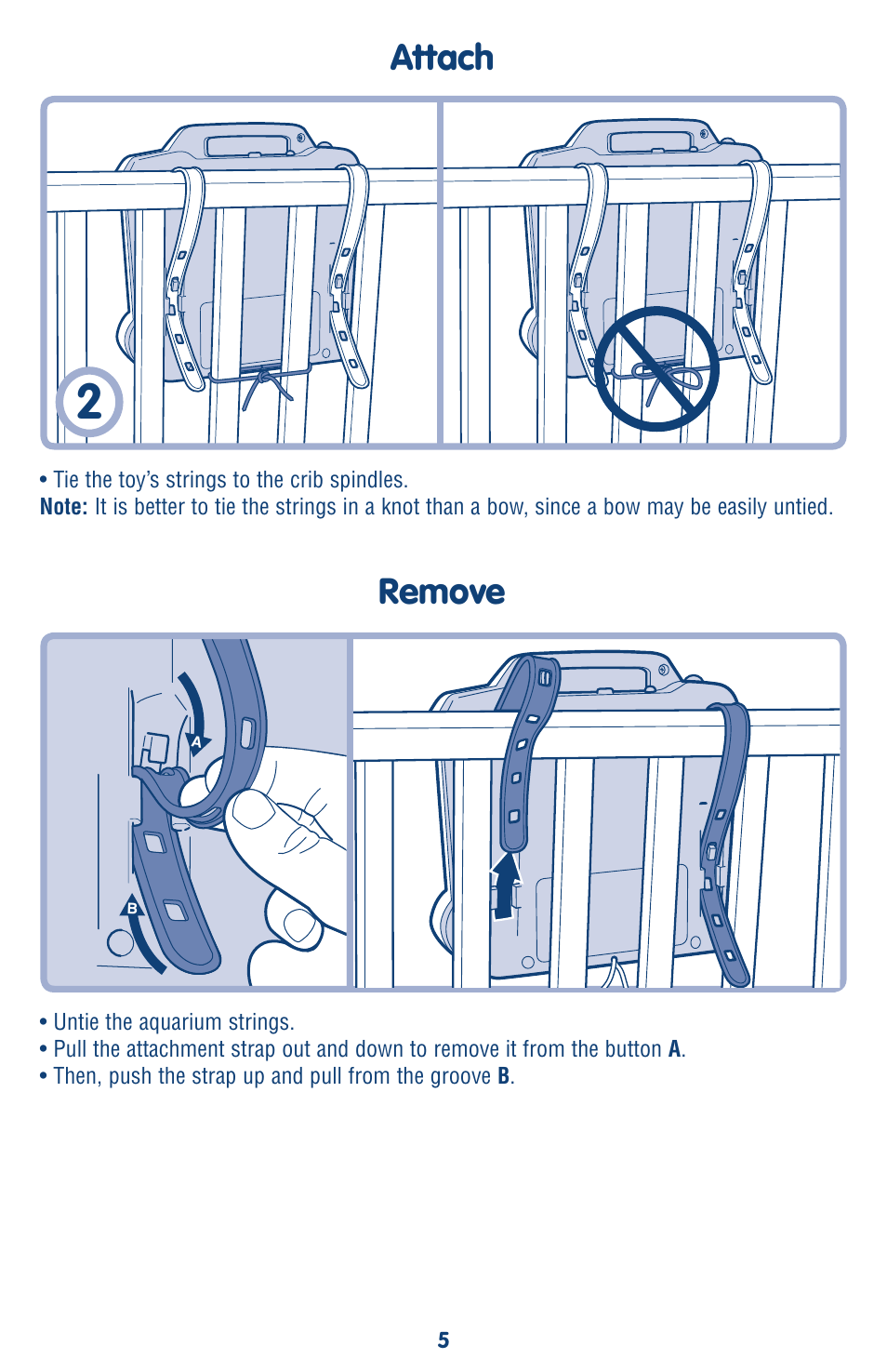 Attach, Remove | Fisher-Price OCEAN WONDERS L6925 User Manual | Page 5 / 8