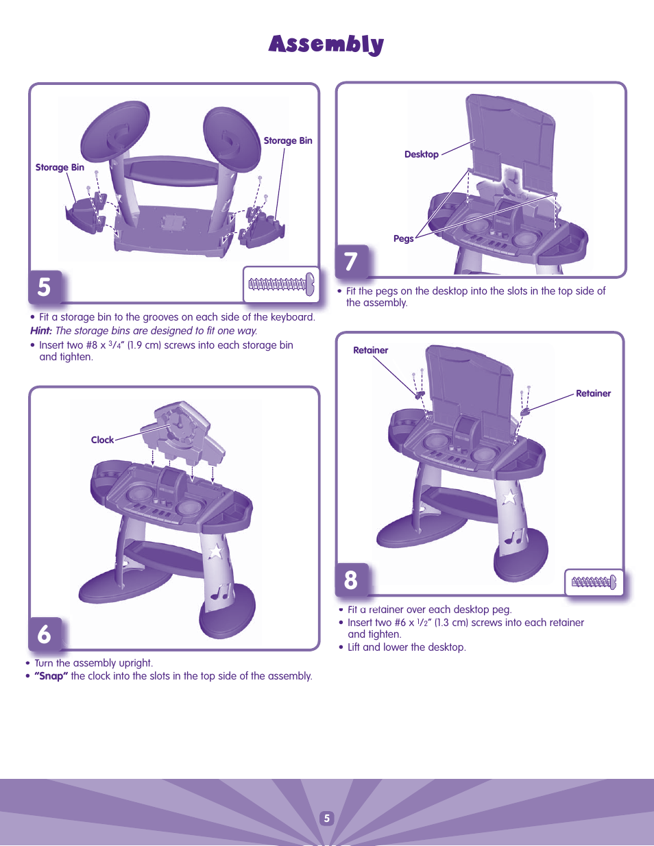 Fisher-Price J6870 User Manual | Page 5 / 8