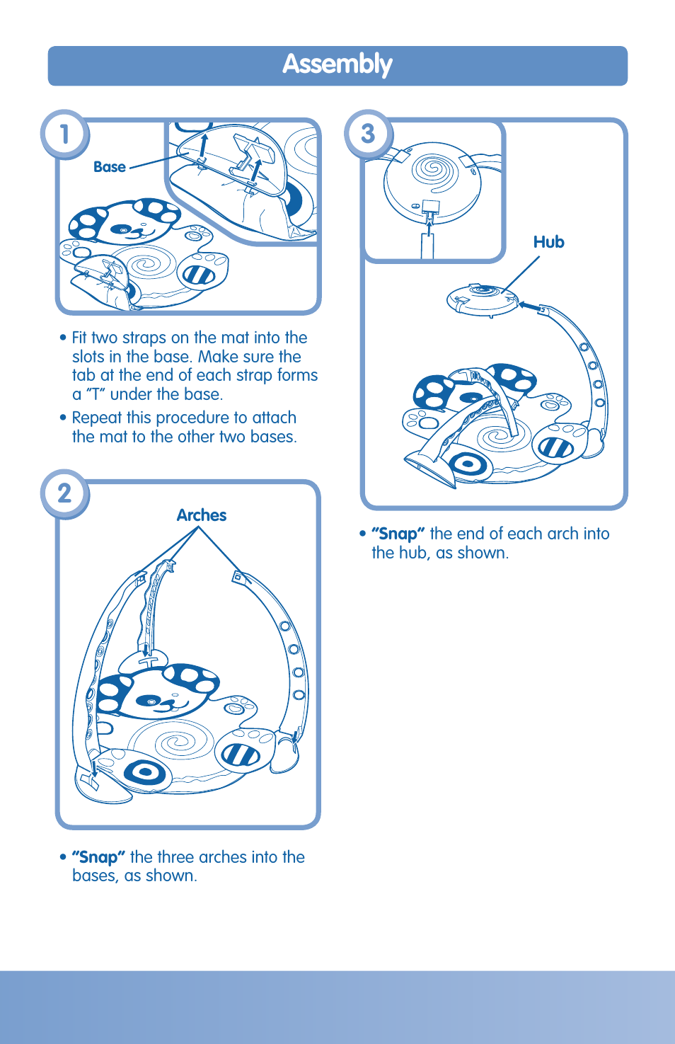 Assembly | Fisher-Price H8268 User Manual | Page 3 / 6