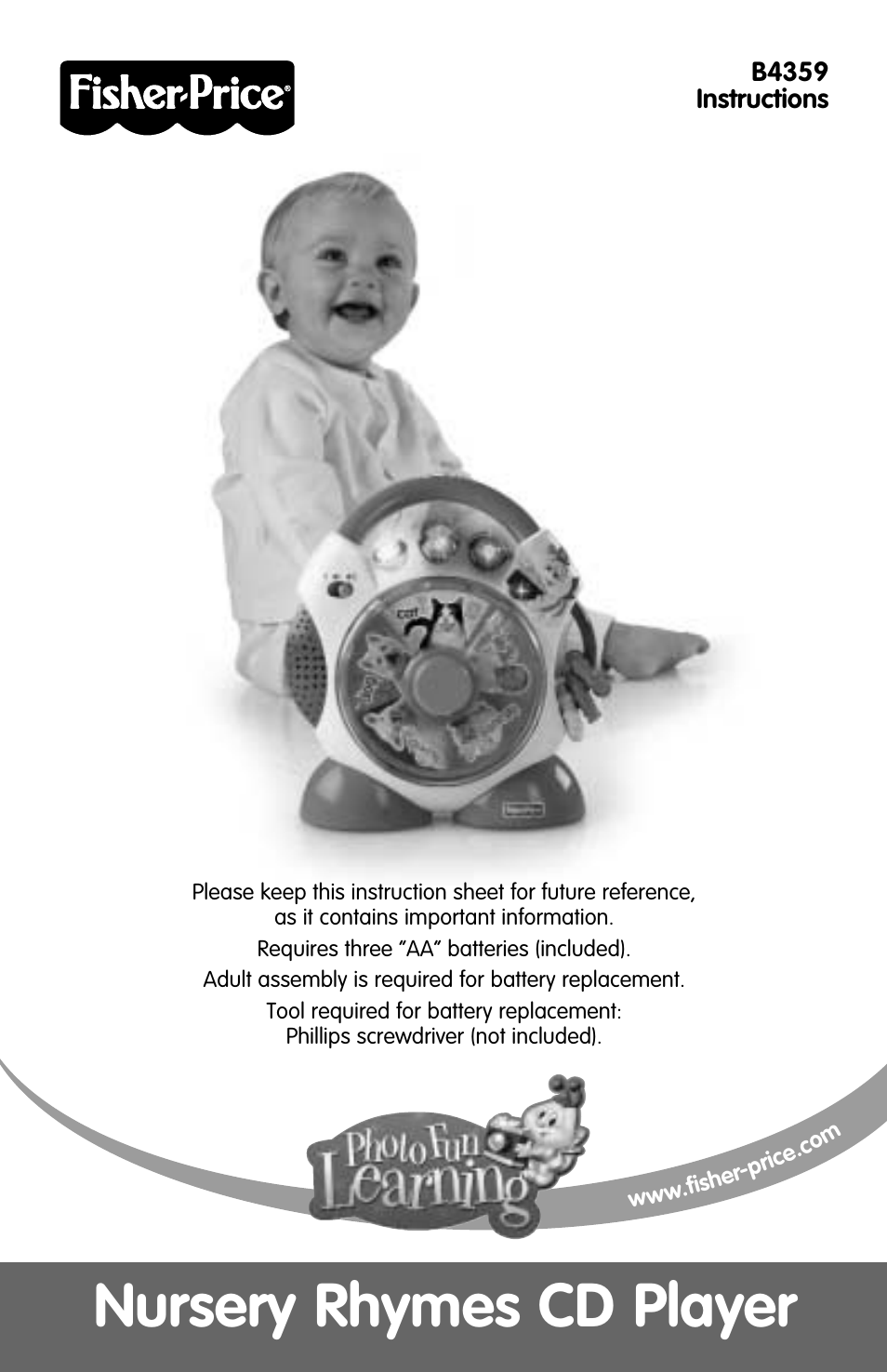 Fisher-Price B4359 User Manual | 4 pages