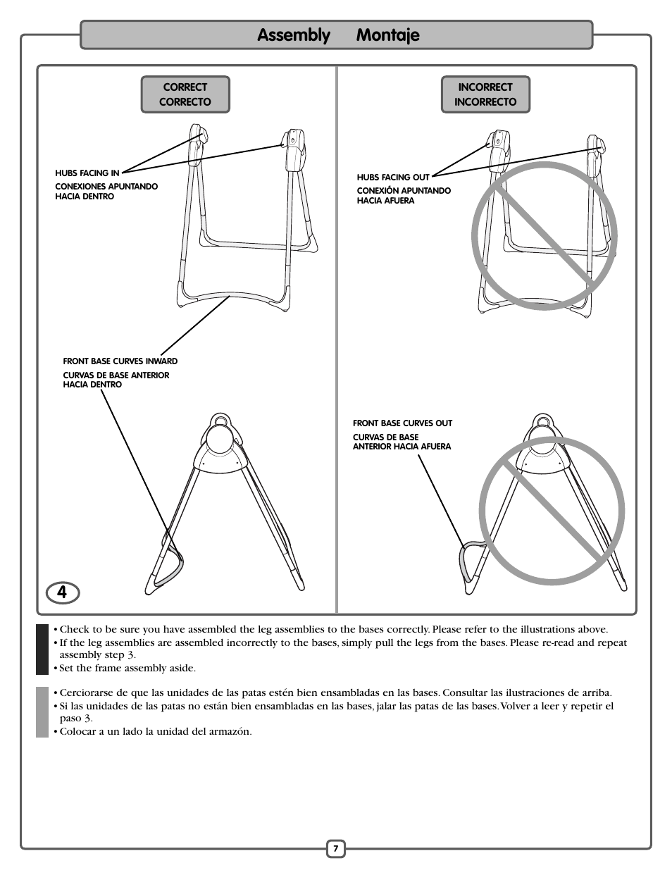 Assembly montaje | Fisher-Price L1154 User Manual | Page 7 / 24