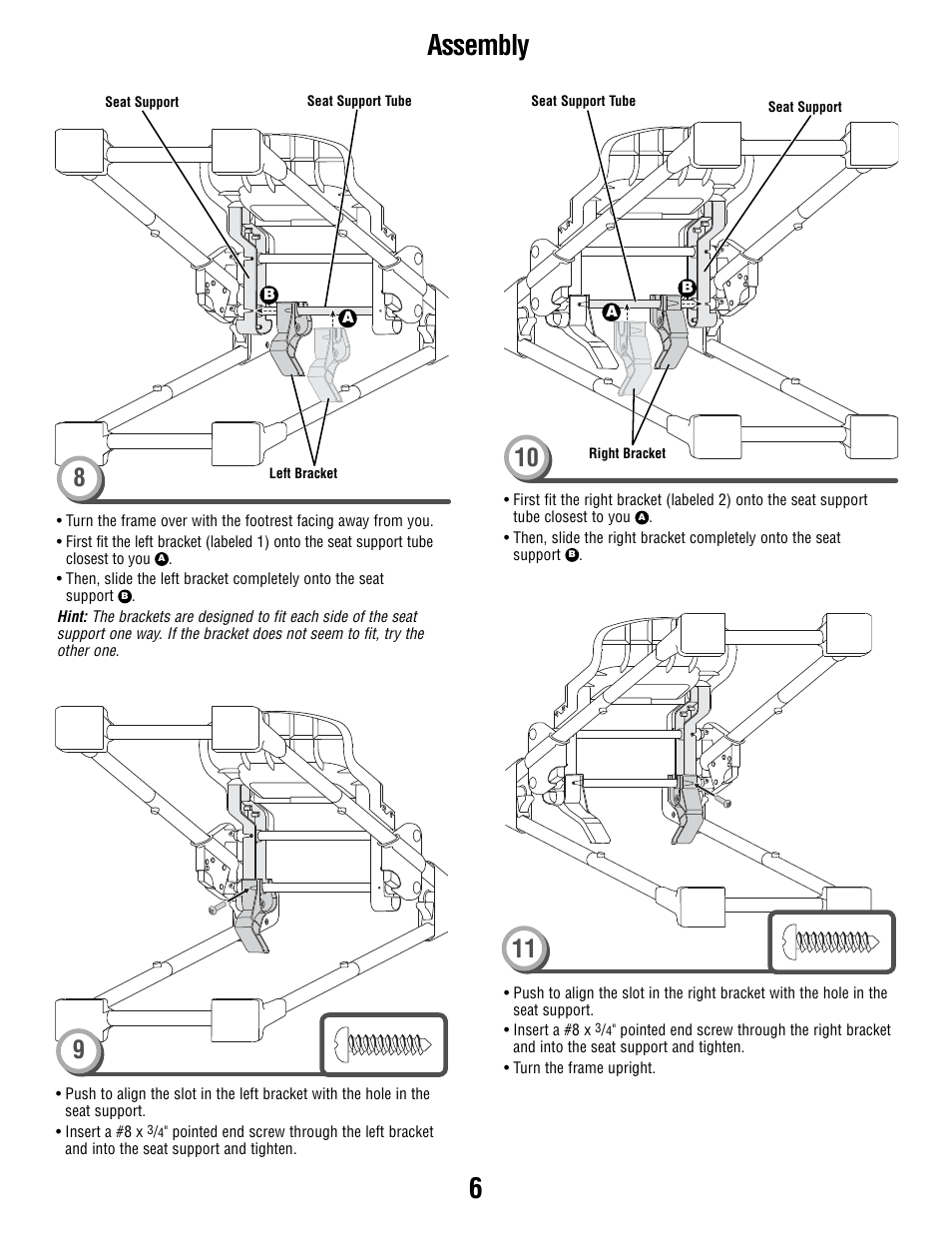 Assembly | Fisher-Price T0250 User Manual | Page 6 / 16