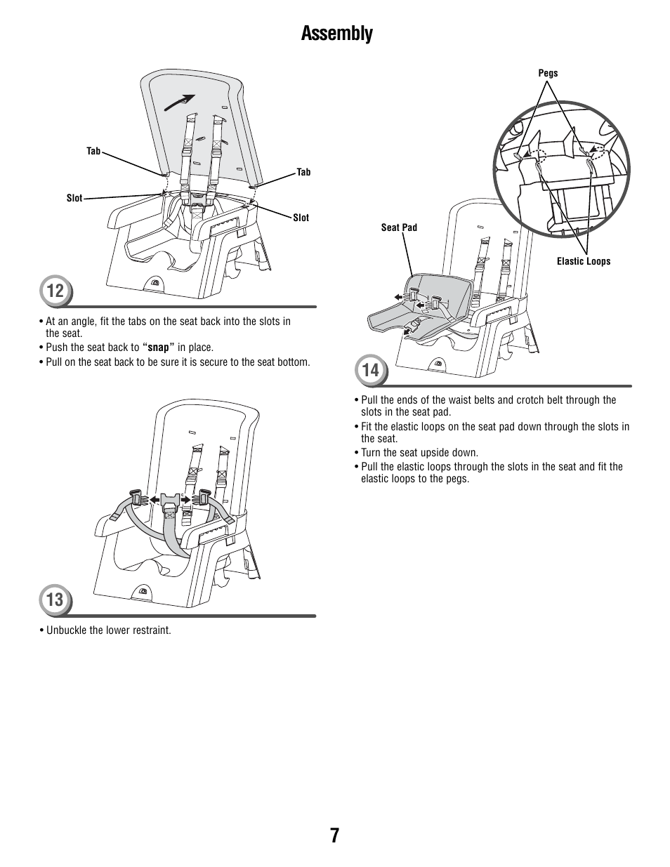 Assembly | Fisher-Price T0250 User Manual | Page 7 / 16