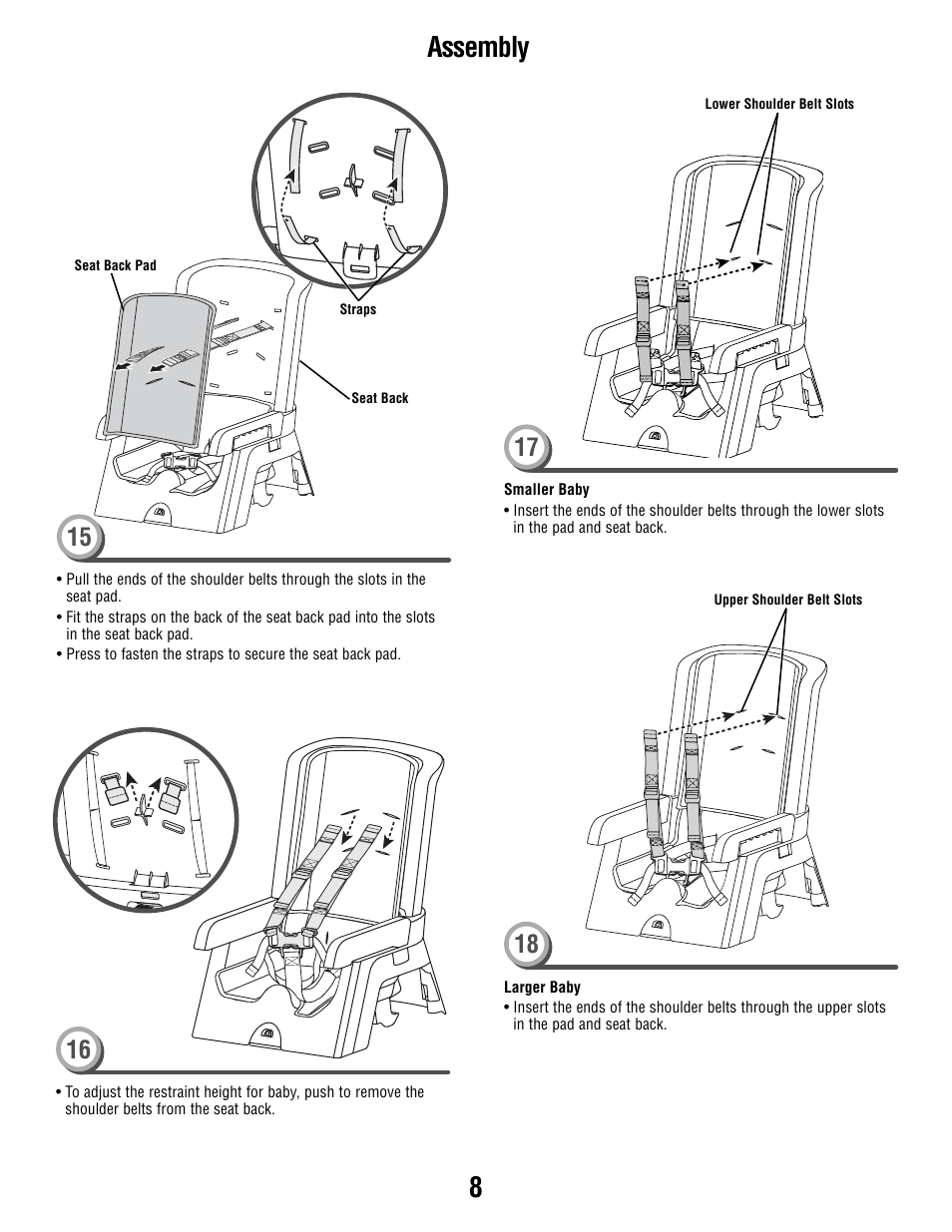 8assembly | Fisher-Price T0250 User Manual | Page 8 / 16