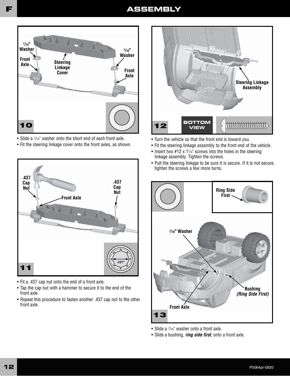 Assembly | Fisher-Price P5064 User Manual | Page 12 / 28