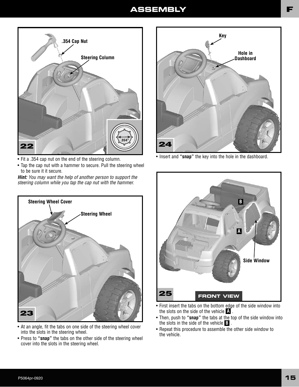 Assembly | Fisher-Price P5064 User Manual | Page 15 / 28