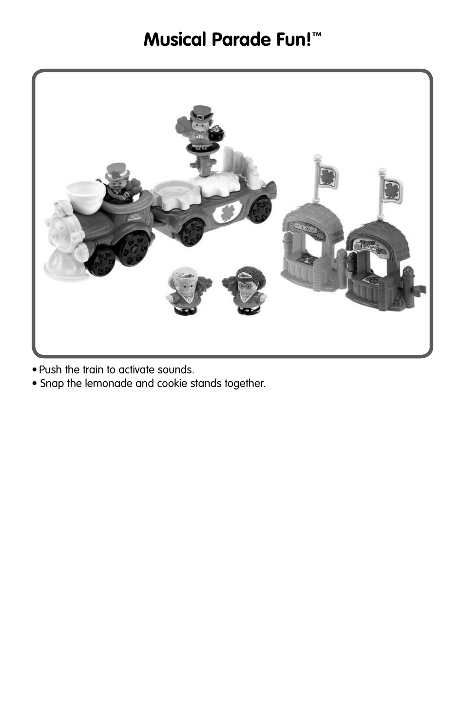 Musical parade fun | Fisher-Price N0803 User Manual | Page 3 / 4