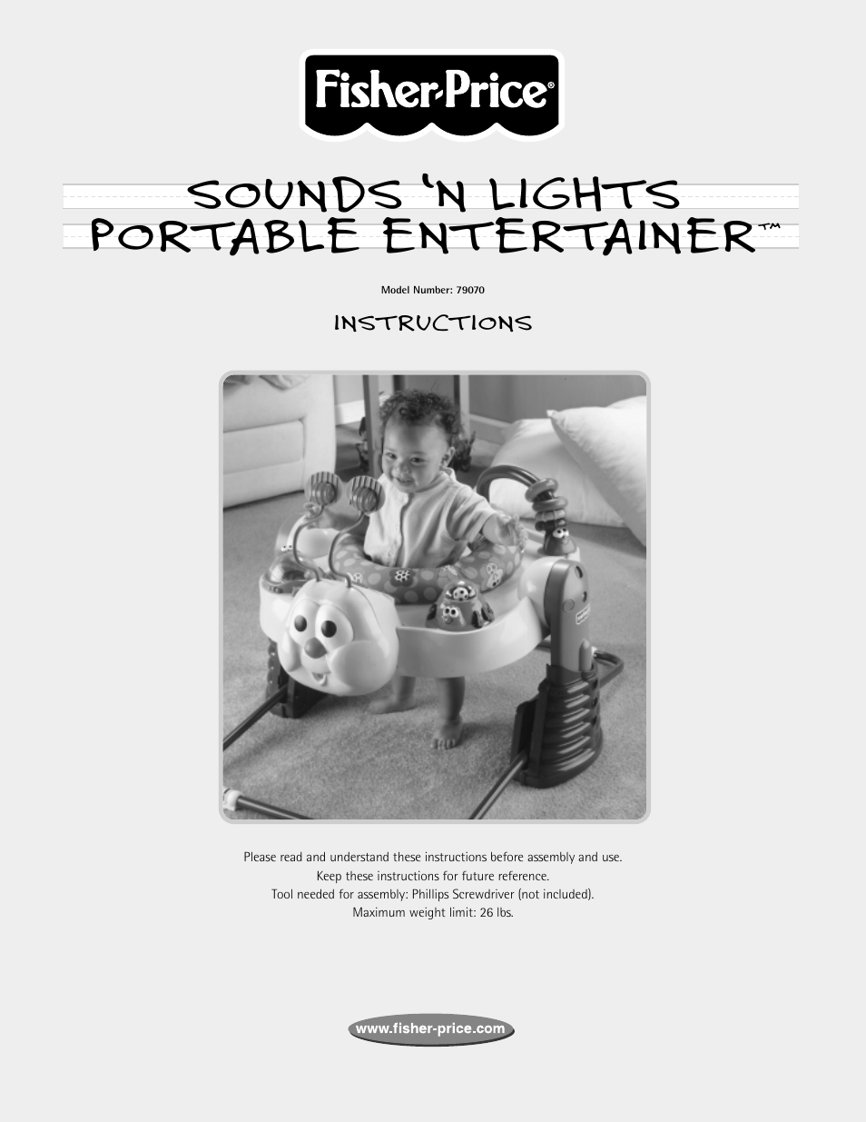 Fisher-Price PORTABLE ENTERTAINER 79070 User Manual | 16 pages