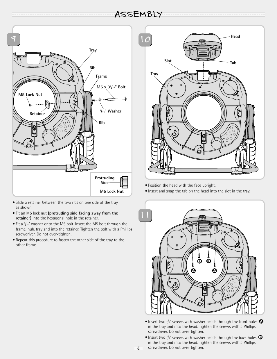Assembly | Fisher-Price PORTABLE ENTERTAINER 79070 User Manual | Page 6 / 16