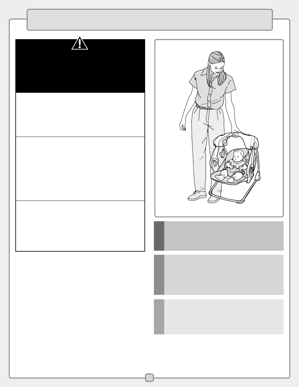 Ewarning favertissement sadvertencia | Fisher-Price C1384 User Manual | Page 16 / 20