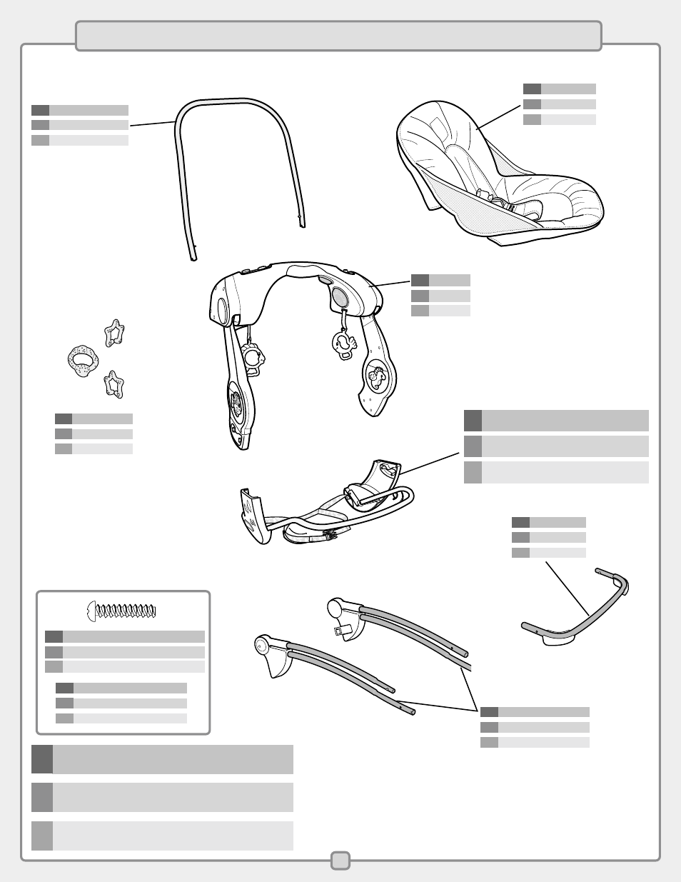 E parts f pièces s piezas | Fisher-Price C1384 User Manual | Page 3 / 20