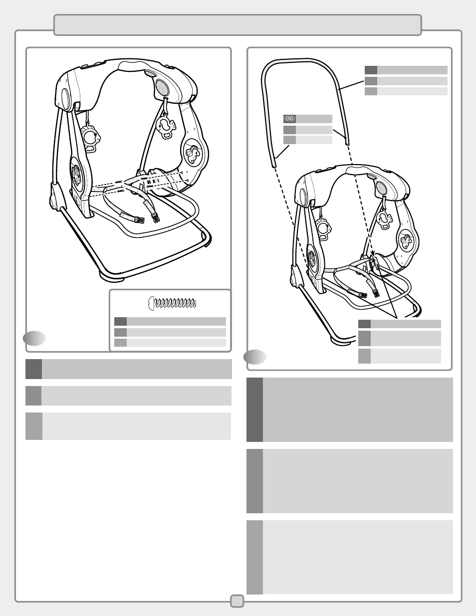 E assembly f assemblage s montaje | Fisher-Price C1384 User Manual | Page 7 / 20