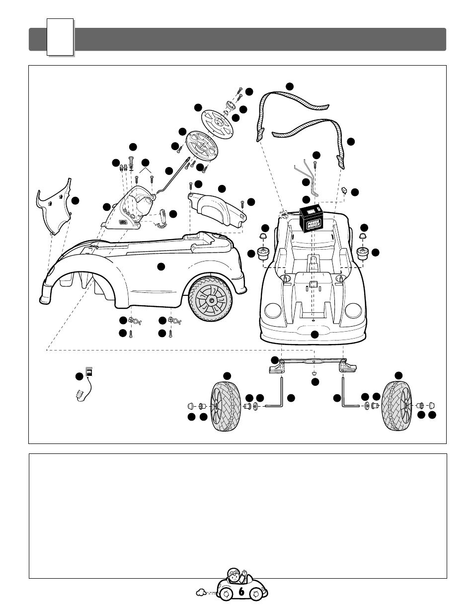 Parts diagram | Fisher-Price 76970 User Manual | Page 6 / 32