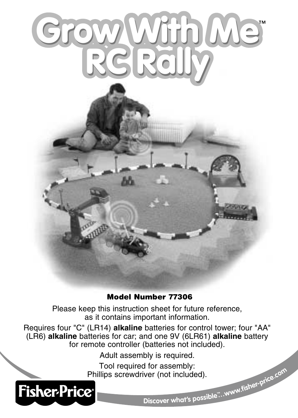 Fisher-Price GROW WITH ME RC RALLY 77306 User Manual | 24 pages