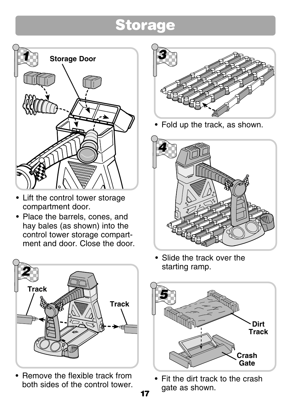 Storage | Fisher-Price GROW WITH ME RC RALLY 77306 User Manual | Page 17 / 24