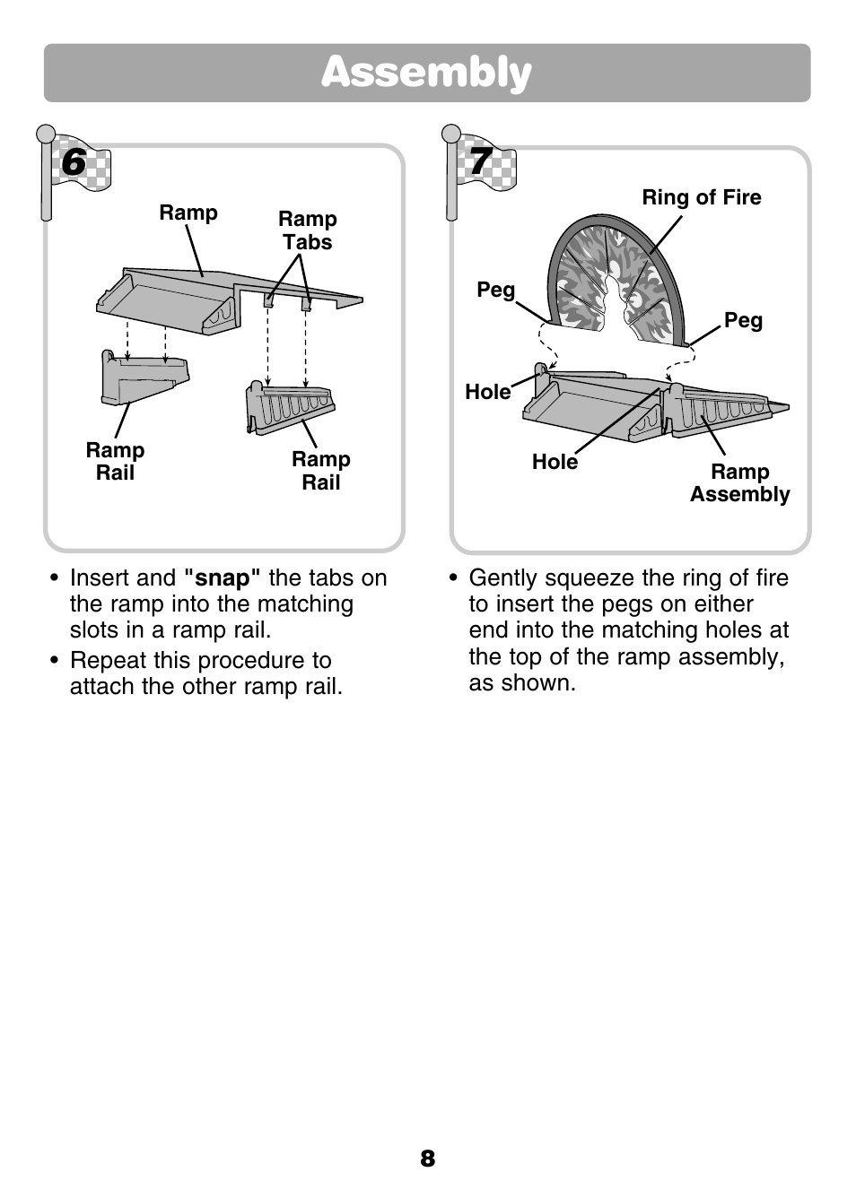 Assembly | Fisher-Price GROW WITH ME RC RALLY 77306 User Manual | Page 8 / 24