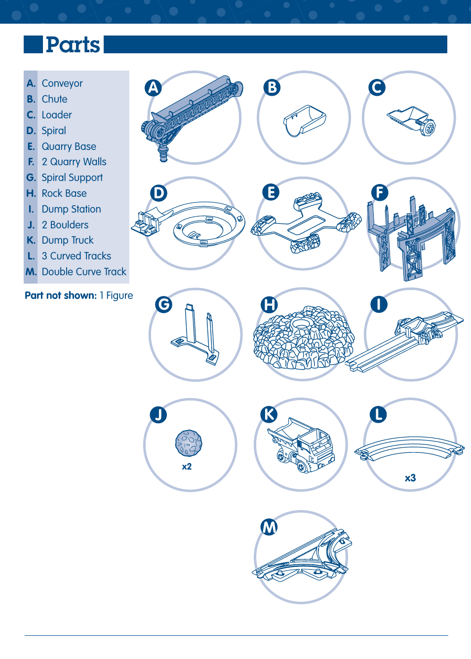 Parts | Fisher-Price GEOTRAX L5888 User Manual | Page 2 / 6