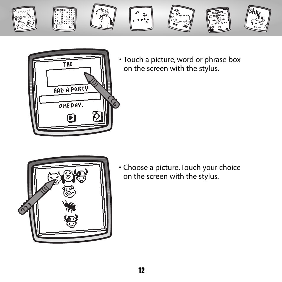 Fisher-Price PIXTER B8287 User Manual | Page 12 / 36