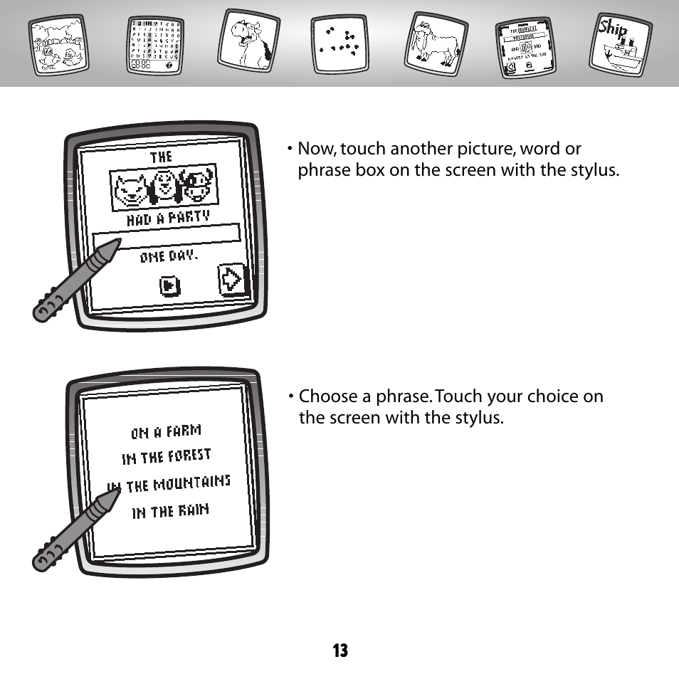 Fisher-Price PIXTER B8287 User Manual | Page 13 / 36