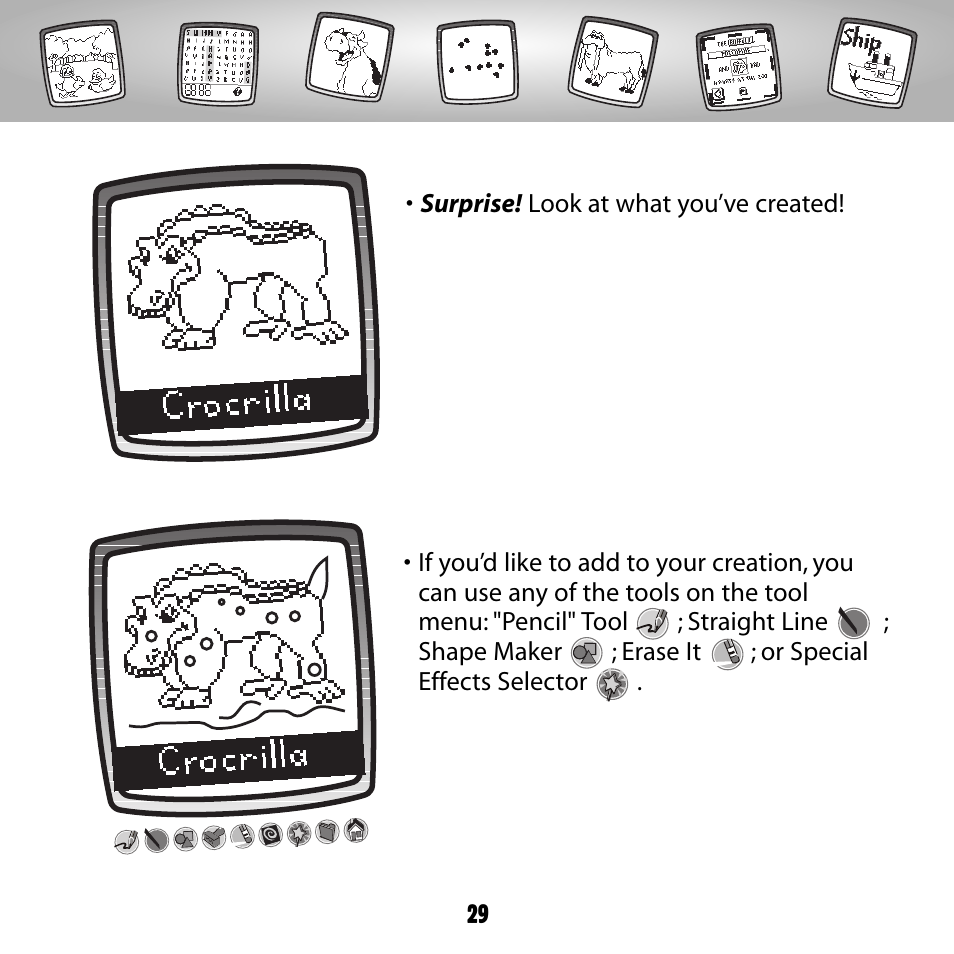 Fisher-Price PIXTER B8287 User Manual | Page 29 / 36