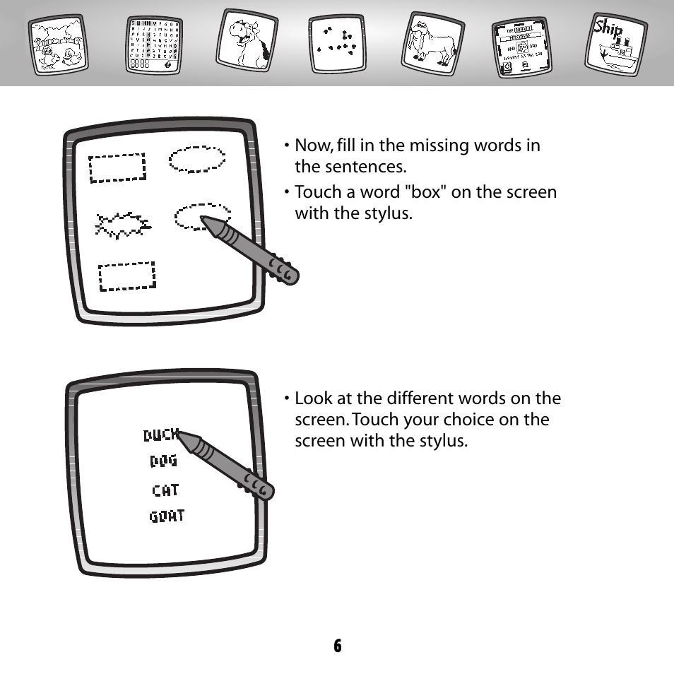 Fisher-Price PIXTER B8287 User Manual | Page 6 / 36