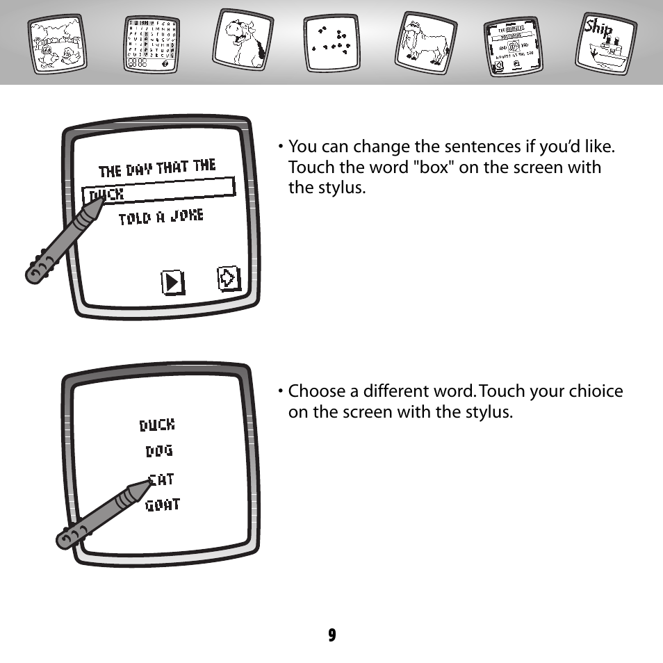 Fisher-Price PIXTER B8287 User Manual | Page 9 / 36