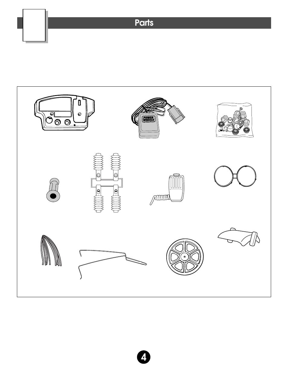 Parts | Fisher-Price BARBIE 74518 User Manual | Page 4 / 28