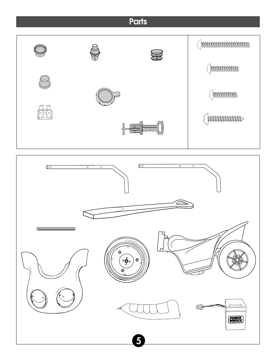 Parts | Fisher-Price BARBIE 74518 User Manual | Page 5 / 28
