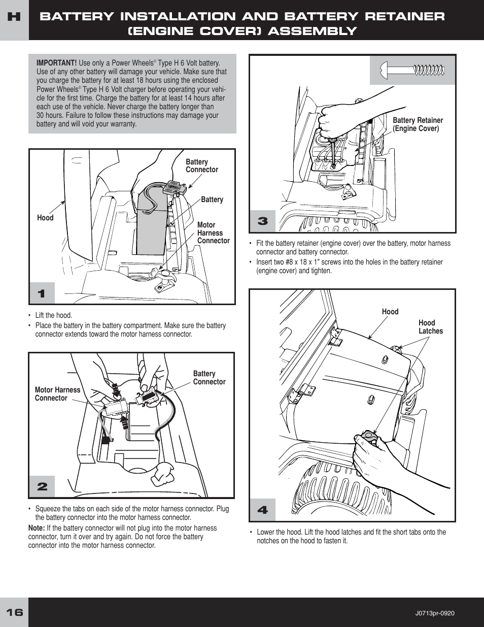 Fisher-Price JEEP LIL WRANGLER 4X4 J0713 User Manual | Page 16 / 24