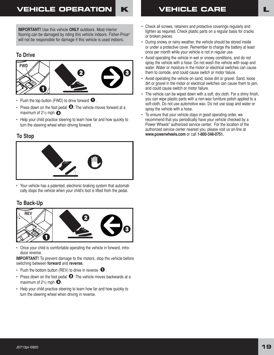 Fisher-Price JEEP LIL WRANGLER 4X4 J0713 User Manual | Page 19 / 24