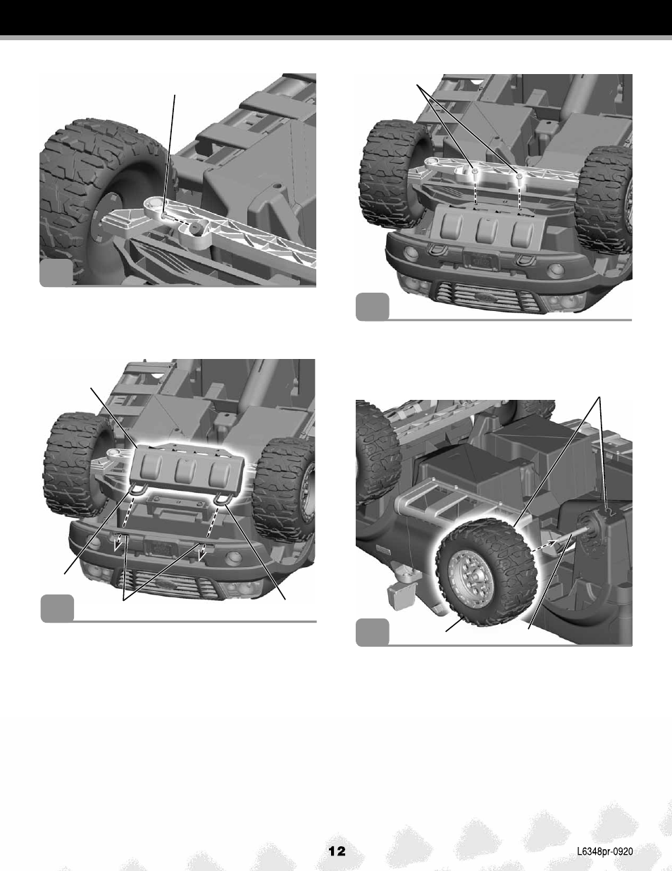 Fisher-Price FORD F-150 L6348 User Manual | Page 12 / 28